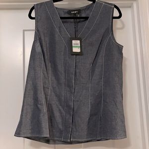 DKNY button up tank top
